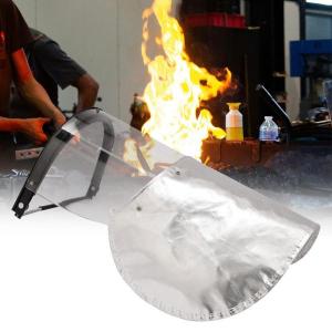 耐火性フェイスフード溶接フェイス保護ポータブル、ヘッドマウント溶接機フェイスカバー冶金木材鋳造ガラス用｜motomurastore3