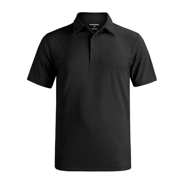 メンズ半袖 Tシャツ カジュアル Tシャツ ビジネス ハイキング デイリー レジャー S ブラック