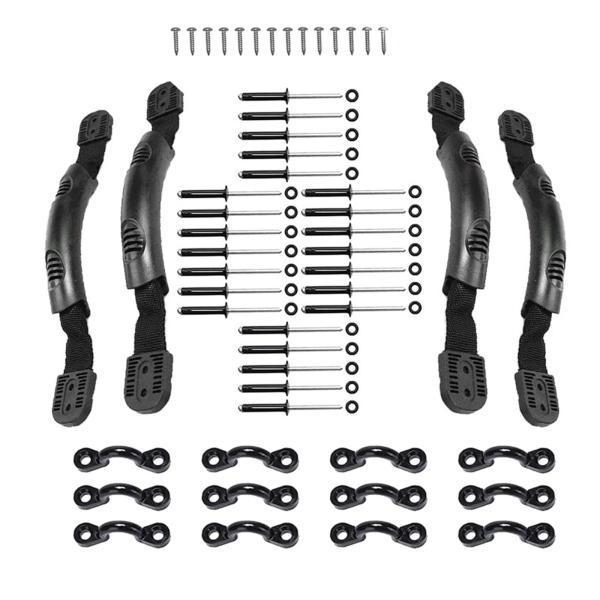 ブラック カヤックハンドル カヤック ハンドル サイド マウント カヌー ハンドル ハードウェア