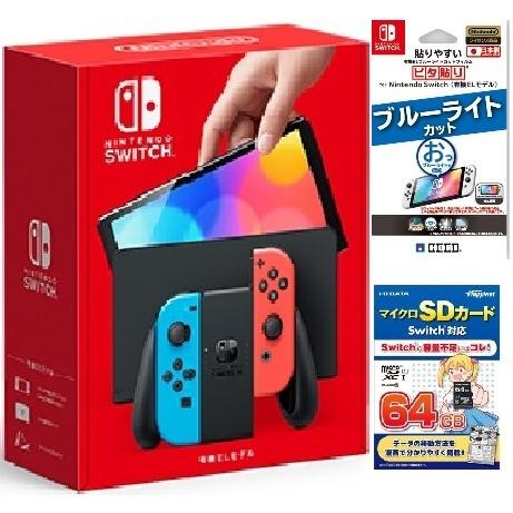 Nintendo Switch 本体（有機ELモデル） Joy-Con(L) ネオンブルー/(R) ...