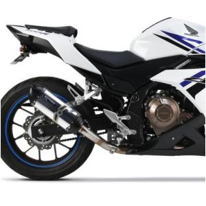 CBR400R/500R 16-21 S1R ブラック/アルミ スリップオンマフラー Two Brothers Racing｜motoparts