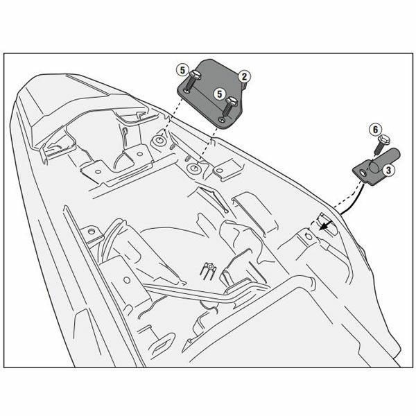 NX500(400)/CB500X(400X) サイドケースホルダー用 サポートキット GIVI