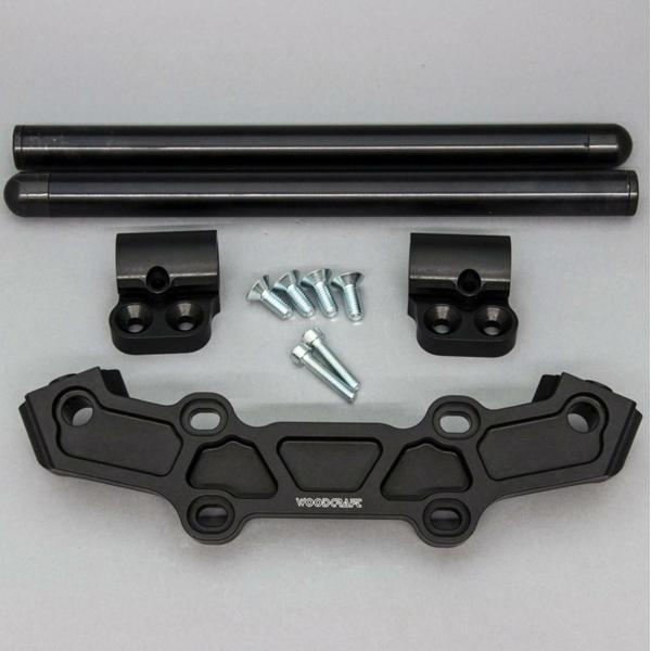 ヤマハ XSR900 18- 1インチ ライズアダプタープレート セパハンXLバー ブラック ウッド...