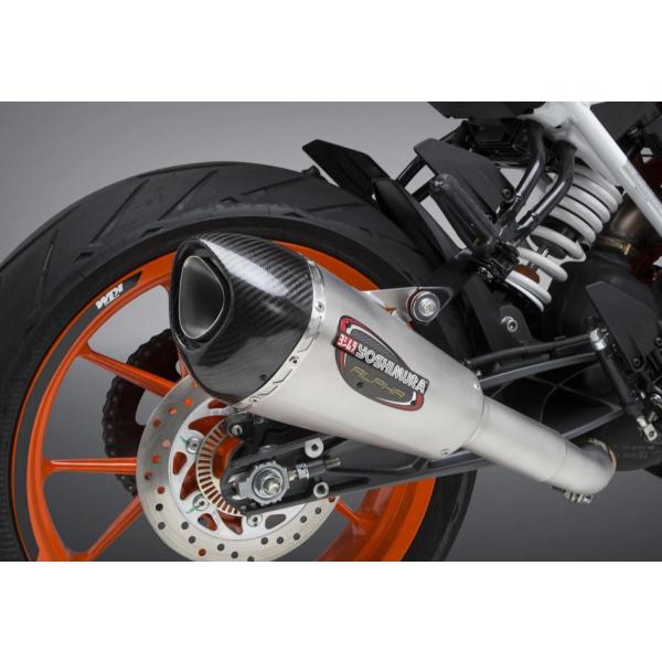 US ヨシムラ アルファ ストリート ALPHA T ステンレス スリップオン マフラー KTM 3...