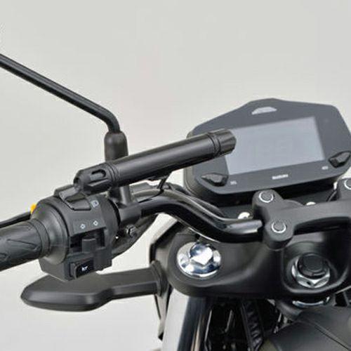 マルチバー(ショート) USBポート付 USB-C　ミラークランプタイプ DAYTONA