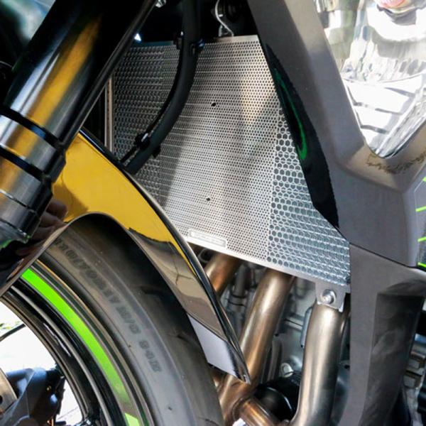 カワサキ ニンジャ ZX-25R ヘックス・ラジエターコアプロテクター シルバー アーキ