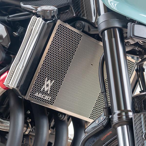 カワサキ Z900RS/CAFE 2018-2020 ヘックス・ラジエターコアプロテクター シルバー...