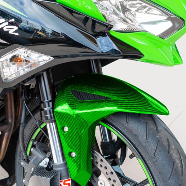 カワサキ ニンジャ ZX-25R カーボン・フロントフェンダー グリーン アーキ
