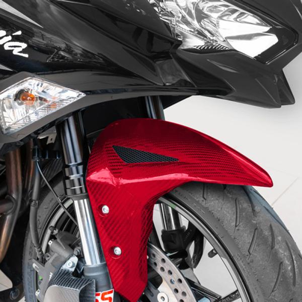 カワサキ ニンジャ ZX-25R カーボン・フロントフェンダー レッド アーキ