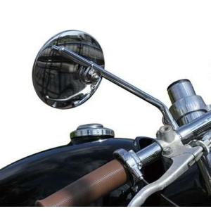 スーパーカブ C125/ハンターカブ CT125 ラウンドブルーミラー ブラック