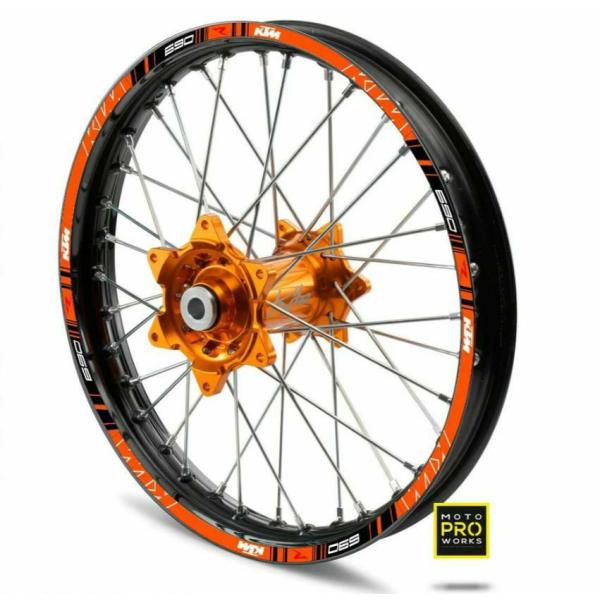 Moto Pro Works (モトプロワークス) リムステッカー KTM TRACK (オレンジ)