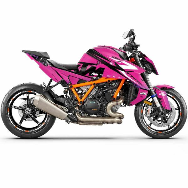 Moto Pro Works フルデカールキット Revel (ピンク) グロス仕上 KTM 139...
