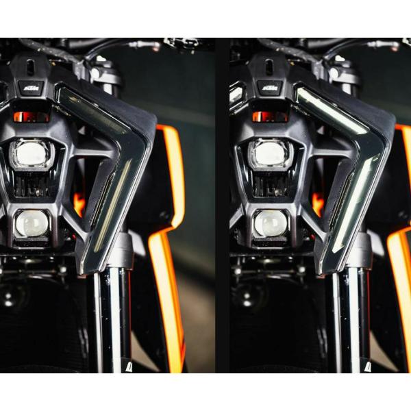 Moto Pro Works プレミアムヘッドライトフィルム ガンメタル KTM 1390スーパーデ...