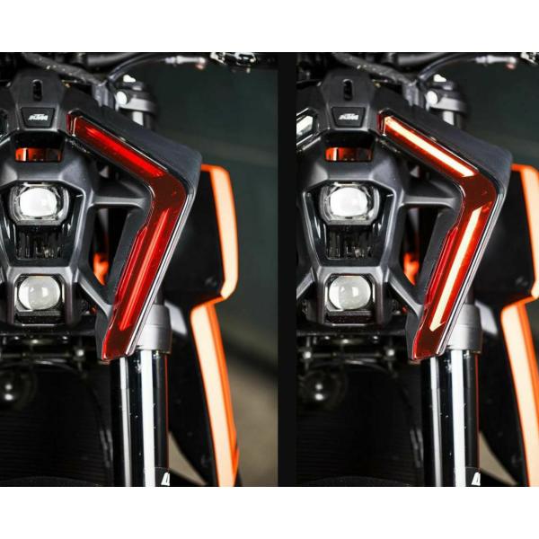 Moto Pro Works プレミアムヘッドライトフィルム レッド KTM 1390スーパーデュー...