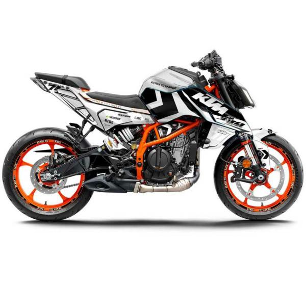 Moto Pro Works フルデカールキット Rasorblade (ホワイト) KTM 390...