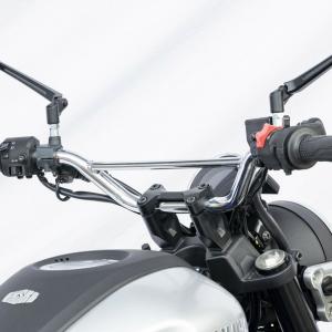 ヤマハ XSR125 2024- トラッカーハンドル バー付き クローム キジマ(KIJIMA)