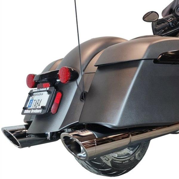 インディアン ツーリングモデル スリップオンマフラー B.A.M. Sticks 4.5インチ クロ...