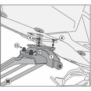 トレーサー900/900GT 18-20 サイドケースホルダー用 サポートキット GIVI