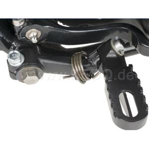 KEDO ケドー XT500 TT500 フットペグ ブラケット 右側 ブラック ヤマハ