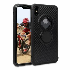 ロックフォーム i-Phone X/XS クリスタルケース カーボンブラック 304821P｜motoparts