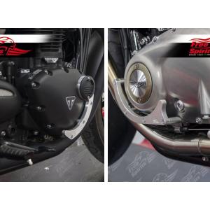 トライアンフ 水冷ツインモデル エンジンガード シルバーFree Spirits