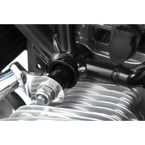 BMW RnineT スクランブラー 17- マフラー エンドキャップ シルバー
