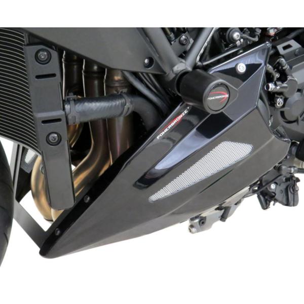 Z H2 アンダーカウル チンスポイラー カーボン調/シルバーメッシュ カワサキ POWERBRON...