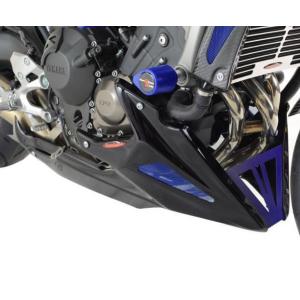 POWERBRONZE アンダーカウル チンスポイラー ブラック/ブルーメッシュ ヤマハ MT-09...