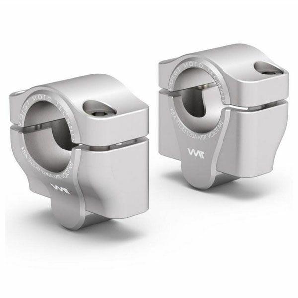 W 800/Cafe/Street 10-16 ファットバー変換用ハンドルバーライザー 30mm U...