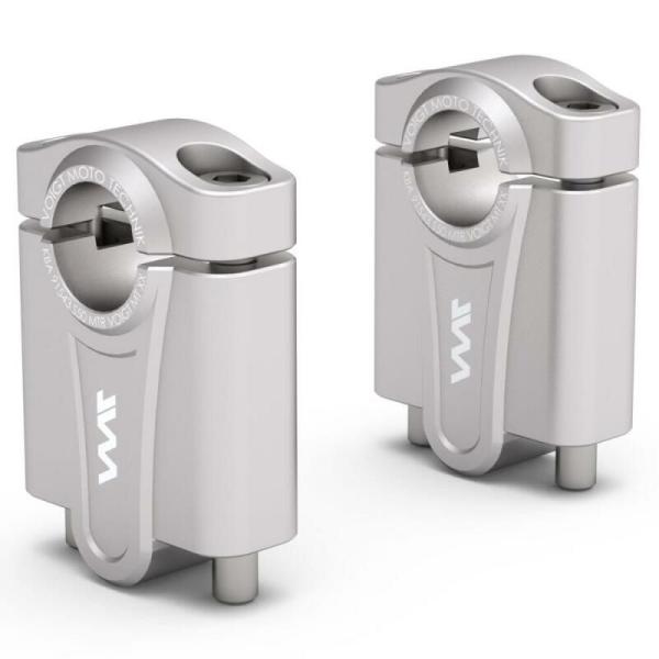 W 800/Cafe/Street 20 - ハンドルバーライザー 50mm UP シルバー VOI...