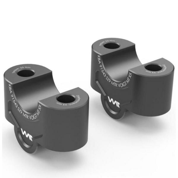 Z900 17- ハンドルバーライザー 25mm UP ブラック VOIGT MOTO TECHNI...