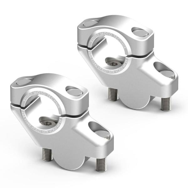 GSX-S1000GX 24〜 ハンドルバーライザー 30mmUP 21mmOffset シルバー ...