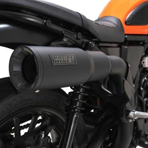 ホンダ CL250/CL500 ハイアウトプット スリップオンマフラー (ブラック) Vance & Hines