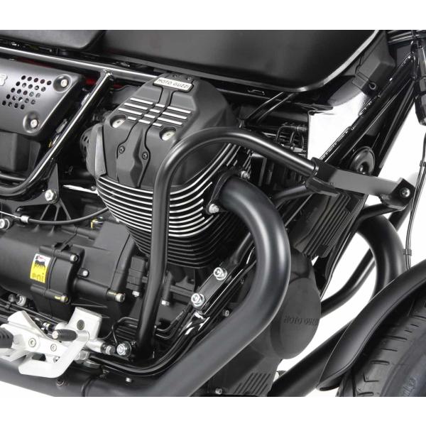 モトグッチV9 ボバー/ボバースポーツ エンジンガード ブラック ヘプコ＆べッカー