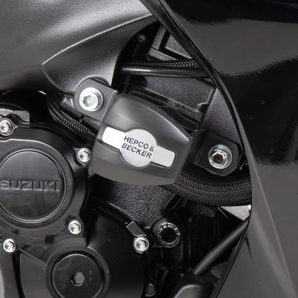 スズキ GSX-S1000GT クラッシュパッド ブラック Hepco&amp;Becker