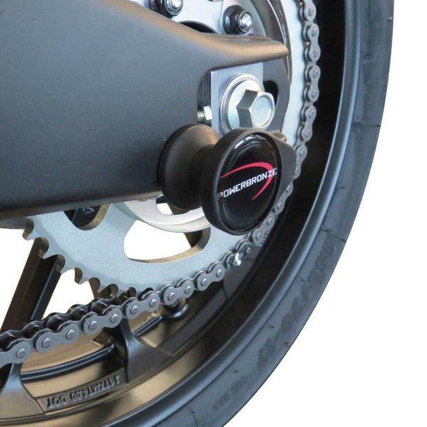 ヤマハ XSR125/MT-125 スイングアームプロテクター ブラック パワーブロンズ