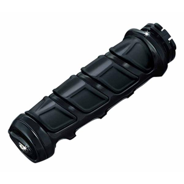 KURYAKYN KINETICグリップ ブラック 1ペア 1インチハンドルバー ホンダ スズキ用