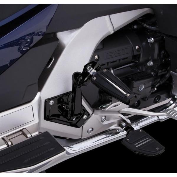 ゴールドウイング GL1800 18- ブラック パッセンジャー フットペグ ゴールドストライク C...