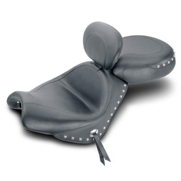 MUSTANG ワイドツーリングシート With Driver Backrest （Studded）...