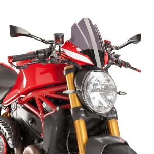 プーチ(Puig) ツーリングスクリーン ダークスモーク DUCATI モンスター797/821/1200 8900F｜motoparts