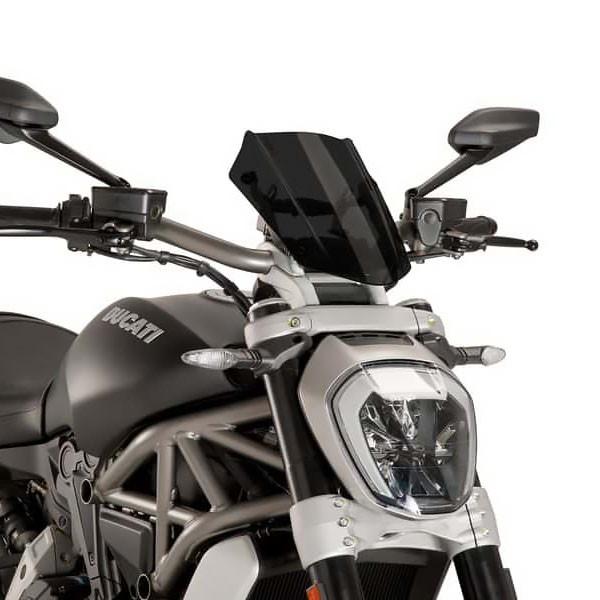 プーチ(Puig) スポーツスクリーン ダークスモーク DUCATI X-ディアベル 8921F
