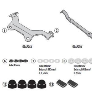 ジビ(GIVI) スクリーン ウインドシールド F900R 2020- 取付KIT