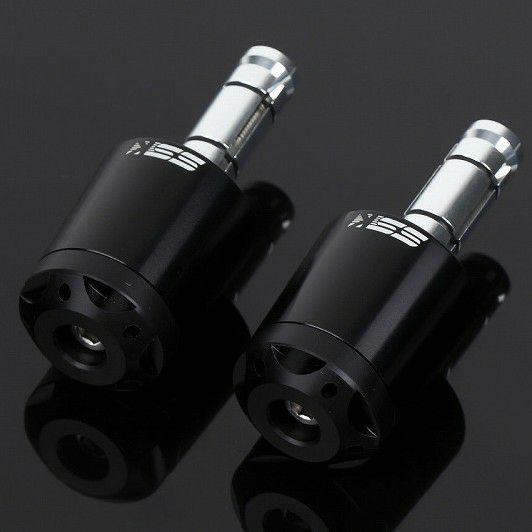 ハンドルバーエンド スズキ ドゥカティ 汎用 内径14mm-19mm ブラック SPEEDRA（スピ...