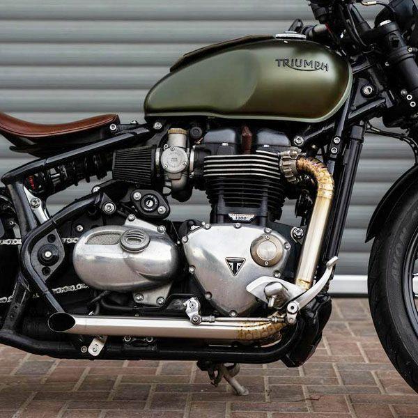 トライアンフ ボンネビルボバー／ボバーブラック 18〜24  ドラッグフルエキゾーストシステム チタ...