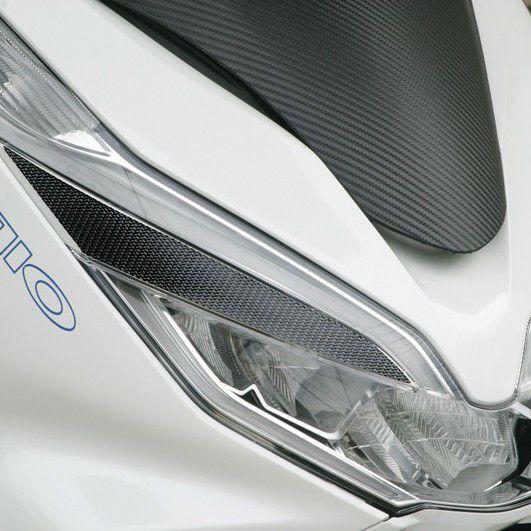 PCX125/150/HV 4型 アイラインカーボンシート ブラック アディオ