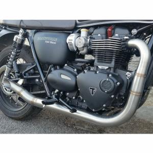 TEC トライアンフ 水冷ツイン Xパイプ 触媒 : モトパーツ バイク