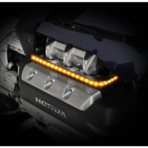 ゴールドウイング GL1800 18- クローム エンジンLEDライトパネル ゴールドストライク C...