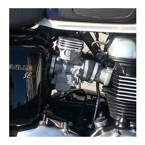 空冷ツイン トライアンフ キャブトップカバー ブラック TEC ボンネビル、スクランブラー、スラクス...