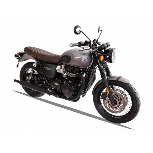 トライアンフ ボンネビル クールシート ダイヤモンド 本革ブラウン RAISCH