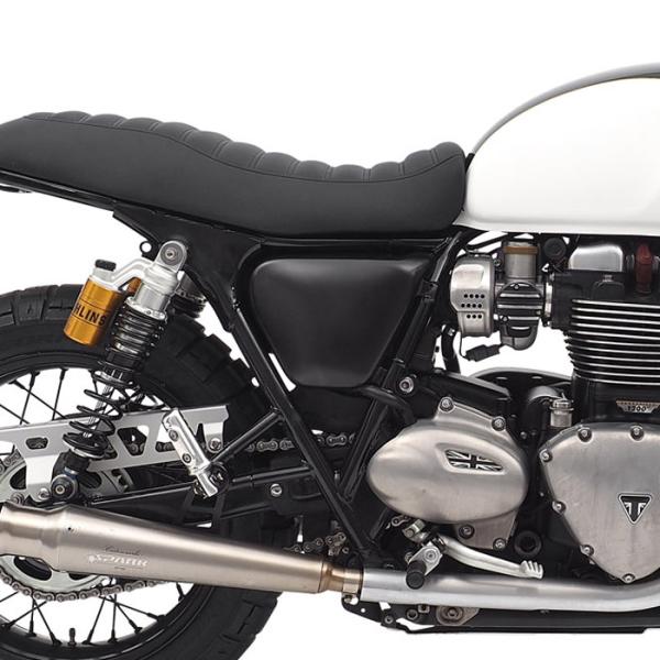 トライアンフ T100 T120 ストリートカップ/ツイン サイドカバー ブラック RAISCH